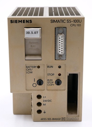 Siemens Simatic S5-100U CPU 103 6ES5 103-8MA02 E-Stand: 01 -used- - Picture 2 of 7
