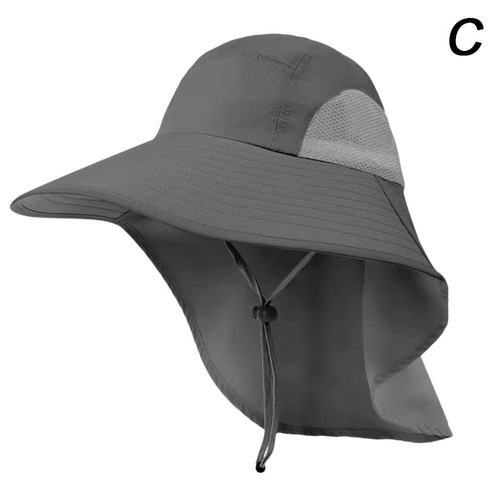 Wide Brim Sun Hat UV Protection Bucket Cap HikingFishing Safari X3E6 - Picture 12 of 15