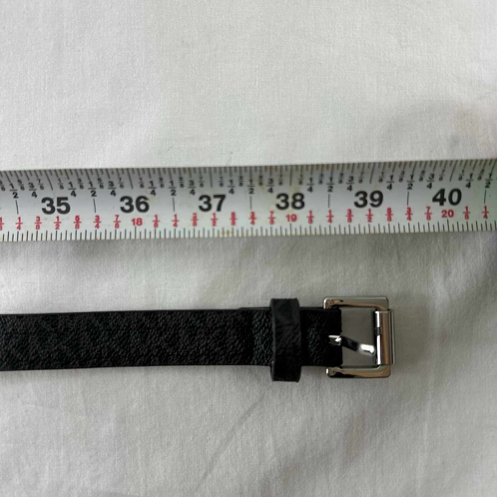 Michael KORS MK Signature Logo Pull Chain Belt Bag Fanny Pack Black Size Medium thumbnail 3