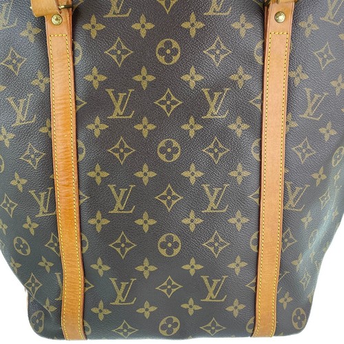Louis Vuitton Monogram Sac Shopping Leather Fabric Brown Tote bag 2996 - Picture 14 of 23