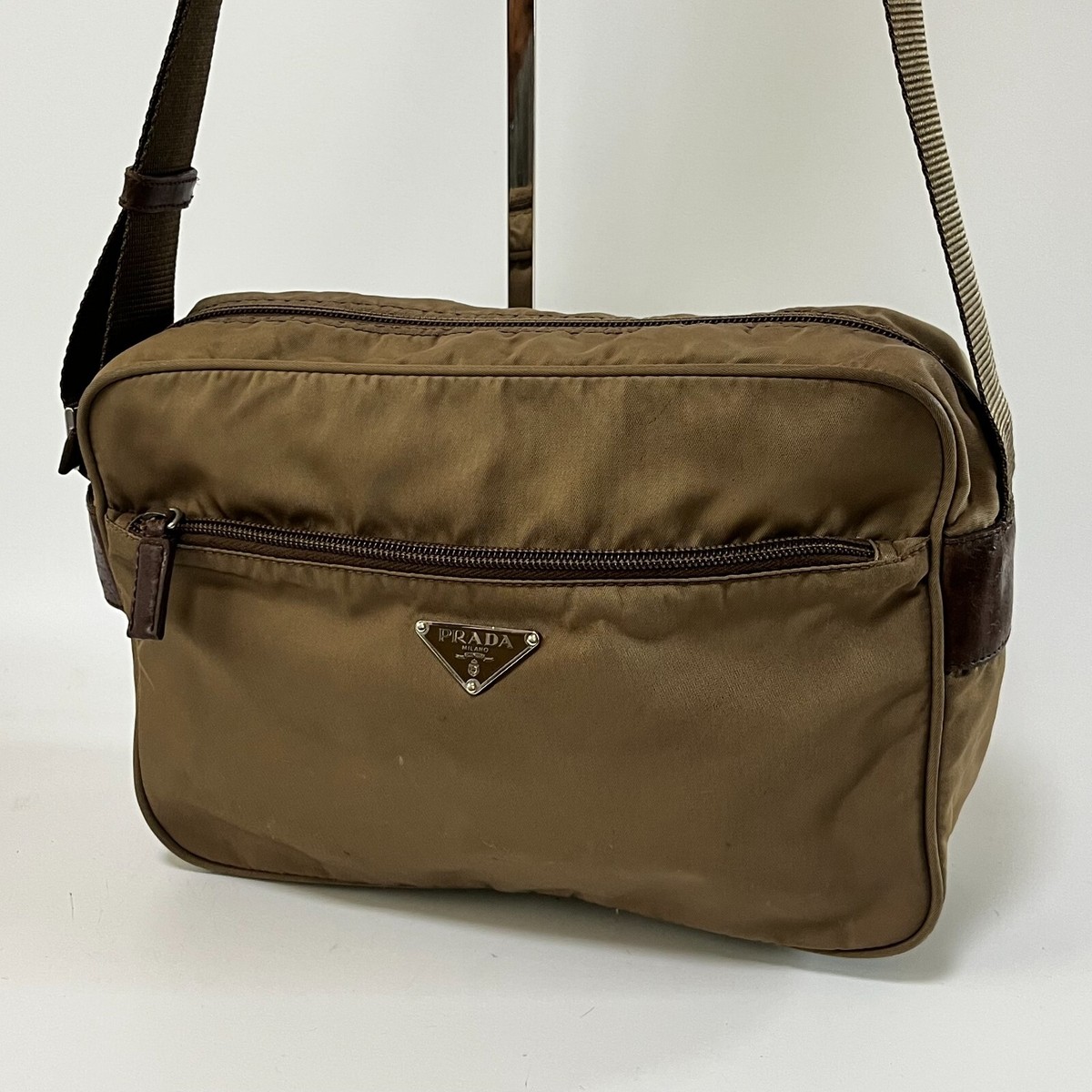 PRADA ブラウンナイロンバッグ B4271 PRADA Nylon Shoulder Bag Crossbody bag Brown Authentic Rank