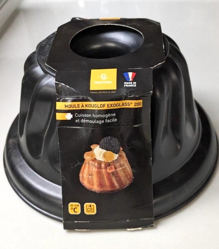 Traditional Kugelhopf Deep Fluted Cake Ring, Non Stick Matfer Exoglass