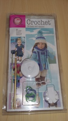 NEU UND VERPACKT Boye - Puppenkleidung häkeln lernen - komplettes Set mit Musterbuch & Werkzeug 