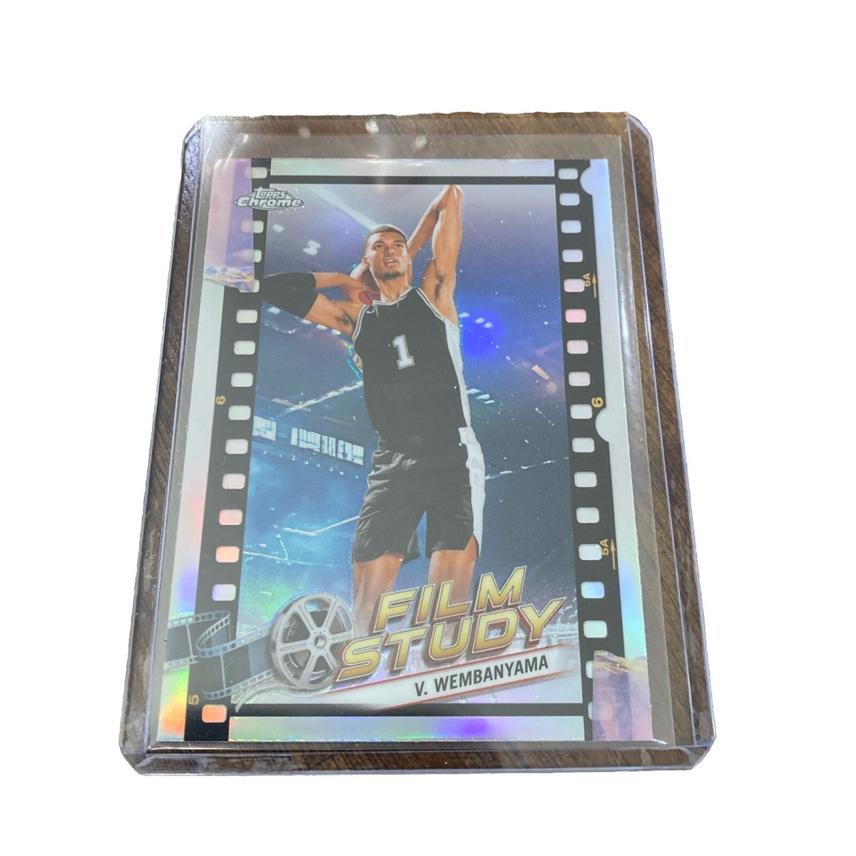 Victor Wembanyama 2023-24 Topps Chrome Film Study Silver Refractor