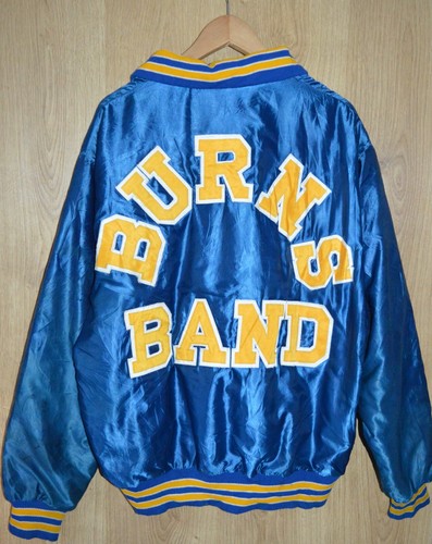 Vintage USA Made Blue Satin Nylon Baseball Bomber Jacket - Extra Large - Picture 6 of 7