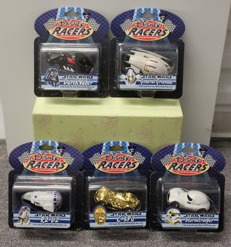 5-SET STAR WARS DISNEY RACERS Cars C3P0 R2-D2 Vader Grievous ...