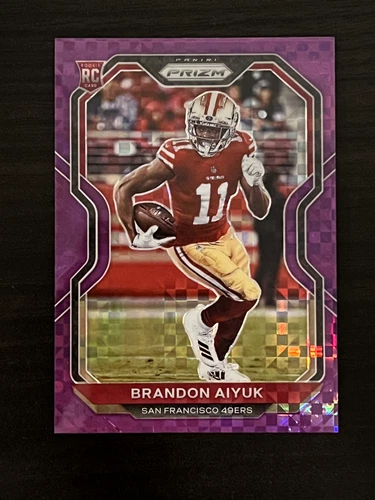 2020 Panini Prizm Brandon Aiyuk Purple Power Prizm Rookie /49 
