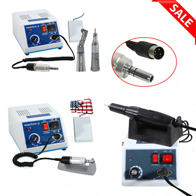 Dental Lab Marathon 35K RPM Electric Micro Motor /Straight Angle Handpiece /Burs