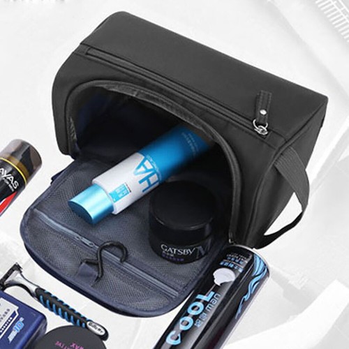 Bolso organizador portátil de viaje grande maquillaje cosmético lavado artículos de tocador Reino Unido - Imagen 4 de 15