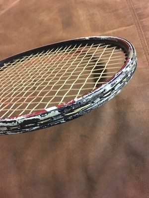 Wilson Graphite Matrix Vintage Tennis Racket Original Cover Leather Grip 4 3/8