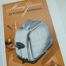 Vintage TOASTMASTER FULLY AUTOMATIC TOASTERS  Original Magazine Ad