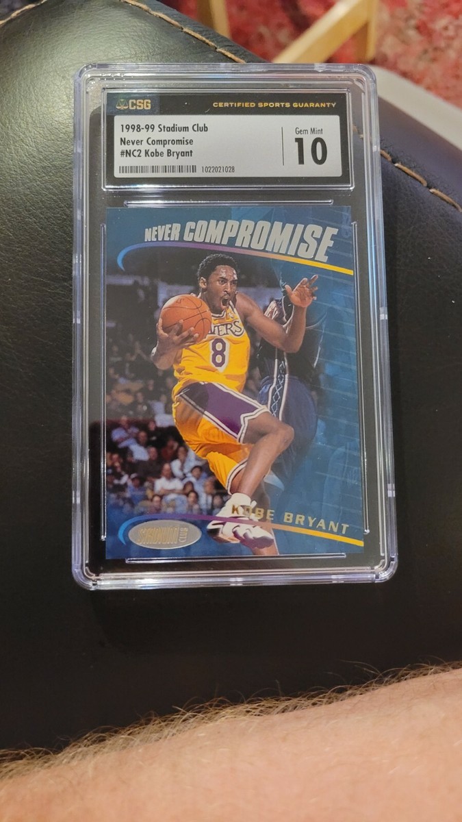 1998-99 Stadium Club Never Compromise Kobe Bryant, CSG 10