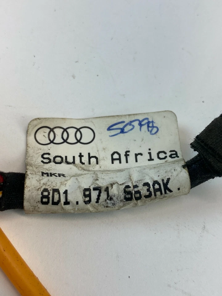 1999 2000 2001 Audi A4 A4 Quattro Right Passenger Side Door Wiring Wire Harness - Image 4 of 4