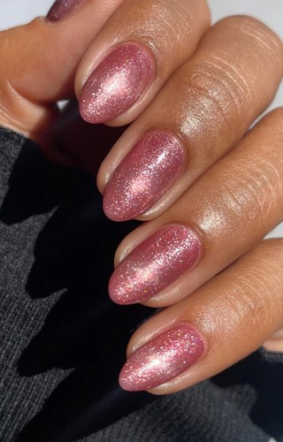 Mooncat Nail Lacquer Polish *Velvet Rose* RETIRED Magnetic Glitter Holographic - Picture 3 of 9