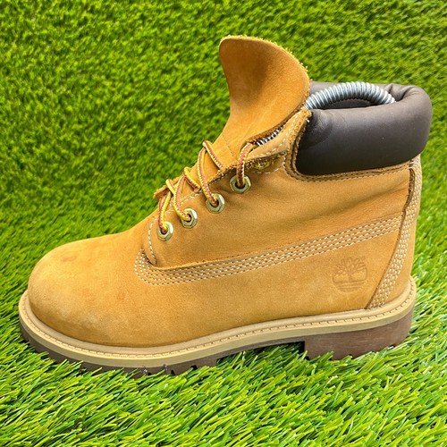 Timberland 6 Inch Premium Boys Size 2Y Brown Outdoor Hiking Waterproof Boots - Picture 3 of 11