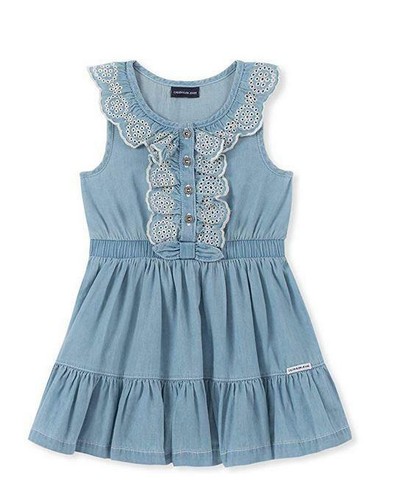 NEW! GIRLS CALVIN KLEIN JEANS SUMMER DRESS! VARIETY STYLES & SIZES - Picture 2 of 4