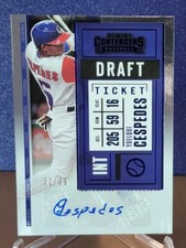 YOELQUI CESPEDES 2020 CONTENDERS PROSPECT TICKET AUTO #/99  INVESTMENT 🔥🔥