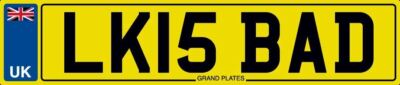 NUMBER PLATE LK INITIALS LK15 BAD REGISTRATION LK IS BAD LIAM LEE LEIGH LEWIS K