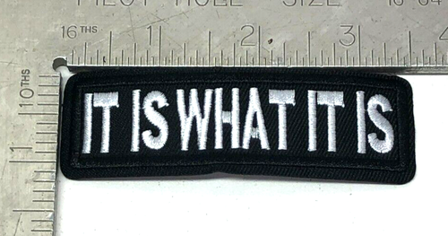 Patch Sew On Take Off Embroidered Clothing Hats Jackets Coat Sign Message A443 - Picture 3 of 3