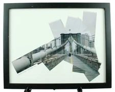 Brooklyn Bridge New York City NYC Original Time Lapse Photo Collage Framed Art