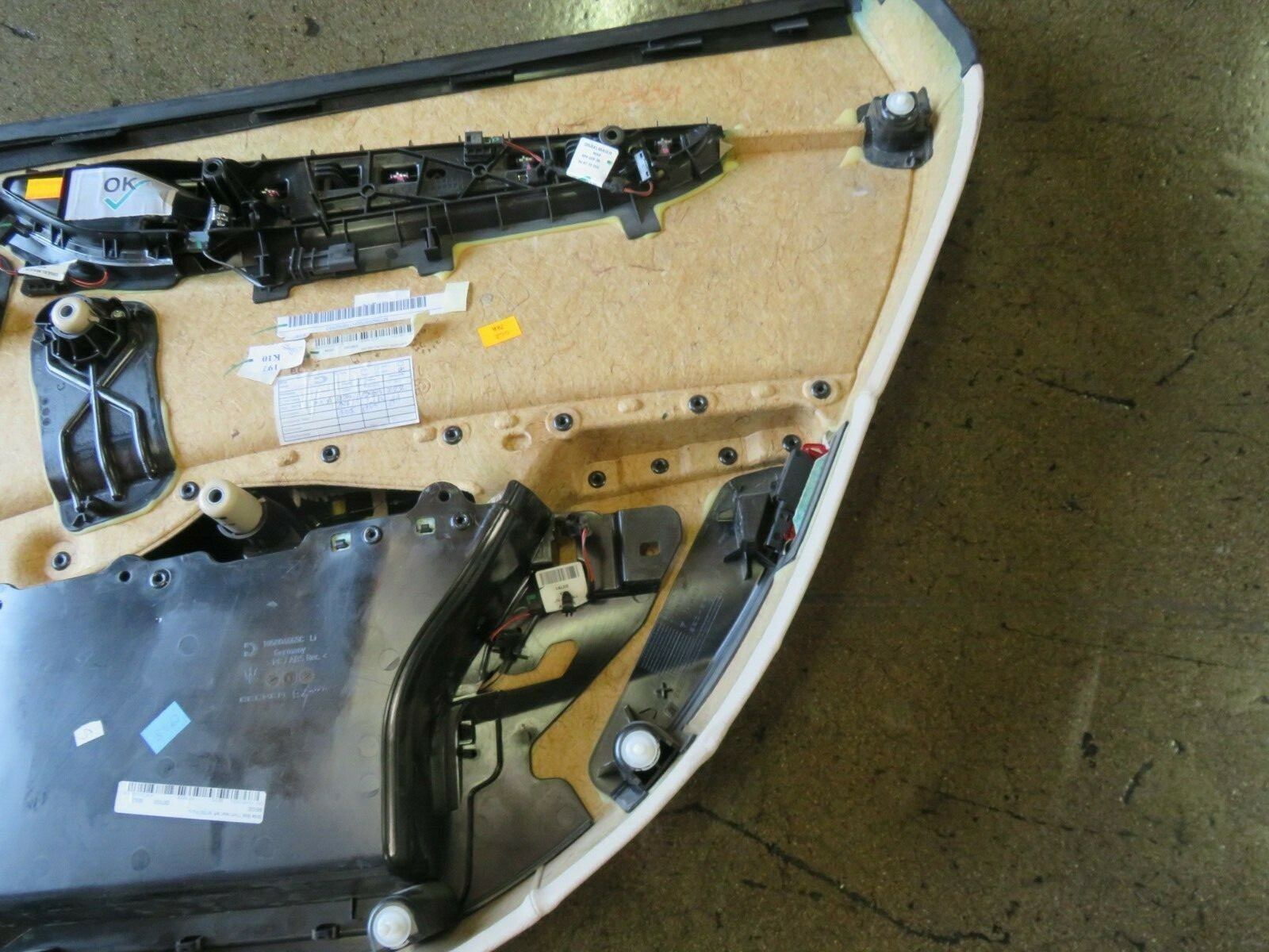 2014 Maserati Quattroporte, LH, Left Rear Door Panel Cream/Black, Used 