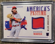 2022 Panini Chronicles - America's Pastime Swatches #APS-BM Brandon Marsh (MEM)