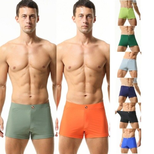 Sexy Swim Shorts New Men's Swim Trunks Swimwear Comfortable Shorts Boxer Briefs - Picture 2 of 32