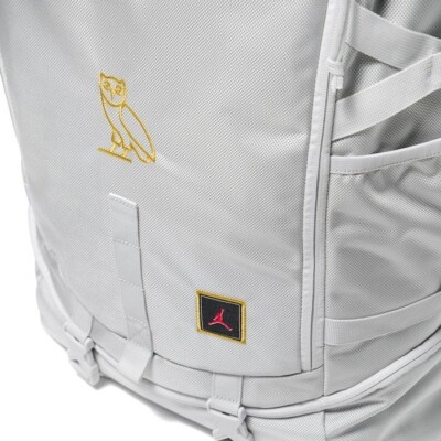 Jordan OVO Drake Nike collab white/gold top load backpack rare