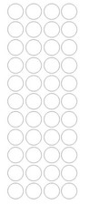 3/4" White Round Label Dots Stickers Color Coding Inventory 3/4 Inch Dot