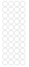 3/4" White Round Label Dots Stickers Color Coding Inventory 3/4 Inch Dot