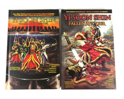 YI SOON SHIN WARRIOR AND DEFENDER FALLEN AVENGER Hardcover Signed Graphic Novels
