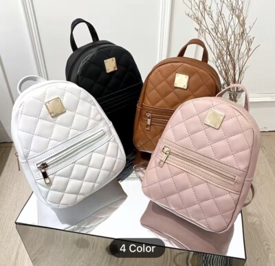 Women Fashion Faux Backpack for Work&School;Mini Zipper
