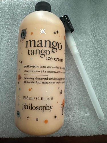 Philosophy Mango Tango Eis Shampoo Dusche Gel Luftpolsterbad 32 Unzen mit Pumpe