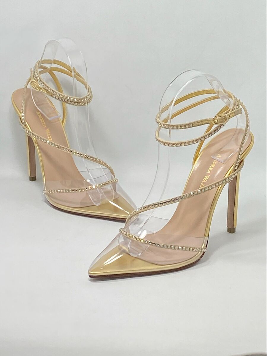 Andrea Wazen Leather & Crystal Pumps size 39.5 | eBay Andrea Wazen Leather & Crystal Pumps size 39.5 | eBay