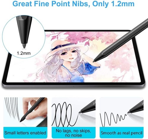 Stylus Pen 2nd Generation for iPad with Palm Rejection, Active Pencil Compatible - Picture 2 of 5
