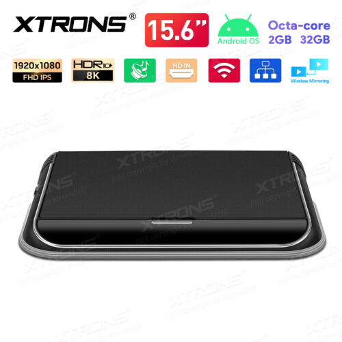 15.6" FHD Android Car Roof TV Monitor 32G 8K Video Screen Mirroring 2xHeadphones - Picture 10 of 12