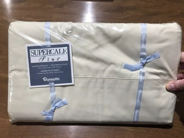Wamsutta Supercale Plus Queen Flat Vintage Sheet 200 TC ...