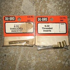 DU-BRO 392 6/32 Threaded Inserts New Old Stock Made In The USA! You Get 2 Packs!