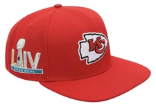 KANSAS CITY CHIEFS LOGO SNAPBACK HAT SuperBowl Patch Pro Standard