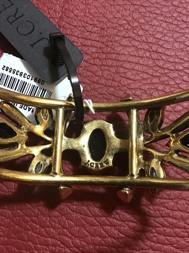 J Crew Black Stone Cuff Bracelet - NWT - Picture 3 of 5