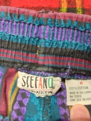 90s Geometric Stefano Southwestern International Shorts Pockets Sz