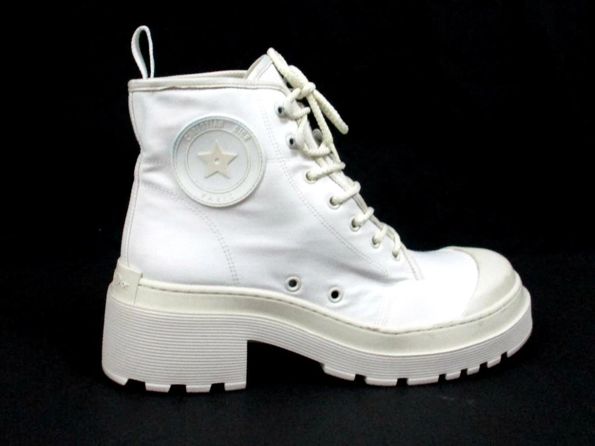 dior boots white