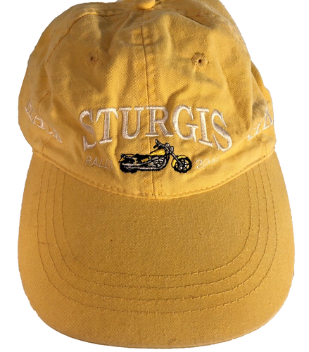 Sturgis 2003 63rd Annual Motorcycle Rally Ladies Yellow Embroidered Ball Cap Hat - Picture 6 of 8