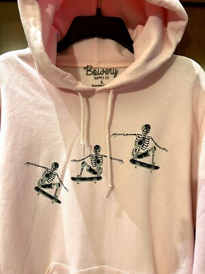 Skeleton Skateboard Kapuzenpullover – Unisex, Leichtes Baumwoll-Sweatshirt
