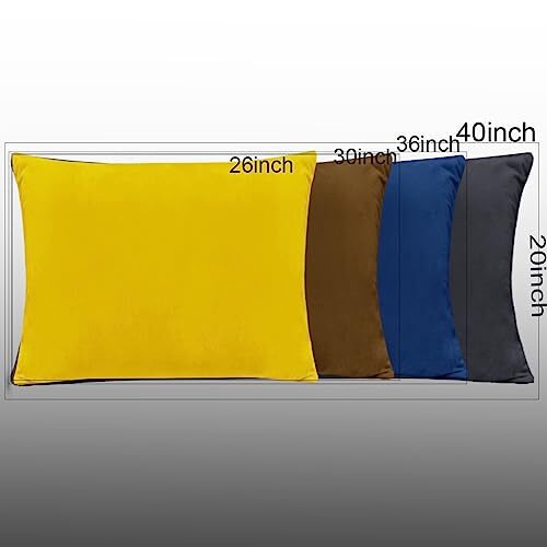 Velvet Pillowcases Body Size with Envelope Closure, Soft 20" x 40" Navy Blue - Afbeelding 4 van 4