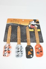 NEW Disney MICKEY MOUSE 4-Pack Mini Spatula Set Halloween Classic Bake Kitchen