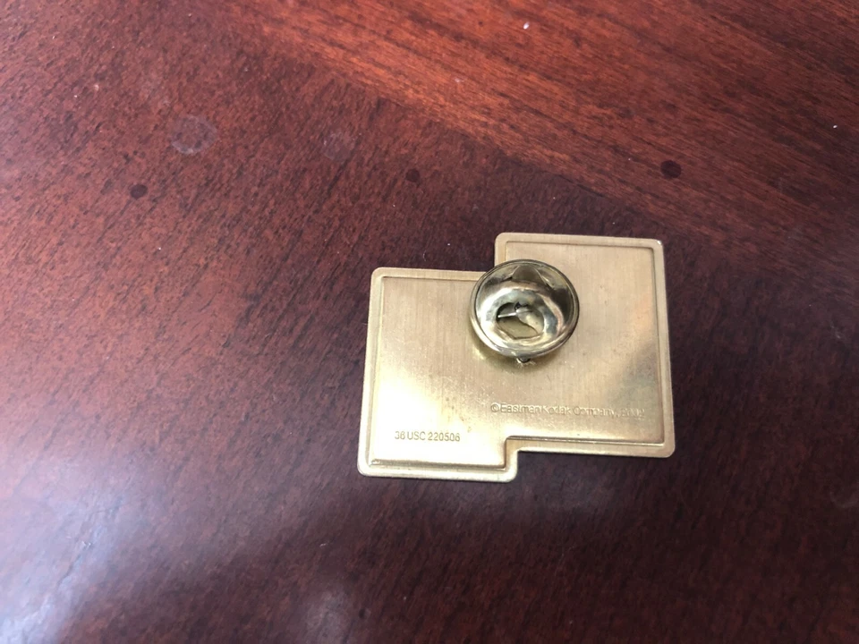 1998 Kodak Eric Bergoust Freestyle Ski USA Olympic Hat Lapel Pin - Image 2 of 2