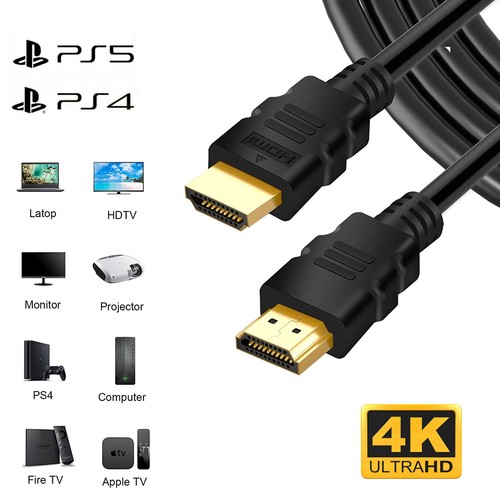 PREMIUM HDMI CABLE LEAD HIGH SPEED 4K 3D 0.5m/1m/1.8m/2m/3m/5m/10m/15m ULTRA HD - Picture 63 of 116