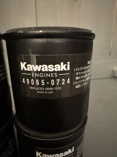 Genuine OEM Kawasaki 49065-0724 Oil Filter (Replaces 49065-7010) - 4 PACK - Picture 2 of 2