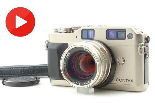 [NEAR MINT+++ / Strap] Contax G1 Rangefinder 35mm Camera Body 45mm F2 Lens JAPAN